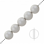 6mm Swarovski Crystal Pearl Beads 5810 Pastel Grey PK5