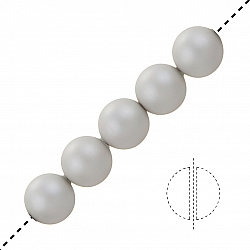 6mm Swarovski Crystal Pearl Beads 5810 Pastel Grey PK5
