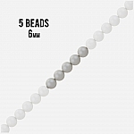 6mm Swarovski Crystal Pearl Beads 5810 Pastel Grey PK5