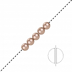 Swarovski Glass Pearls 5810 Powder Almond 3mm Bead PK5