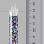 Miyuki Magatama Seed Beads Matte Black AB 4mm 24g Tube