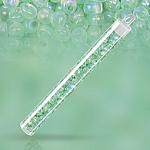 Miyuki Seed Beads Magatama Trans. Pale Green AB 24g