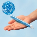 Miyuki Magatama Seed Beads Aqua Lined Crystal AB 24g Tube