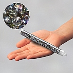 Miyuki Magatama Seed Beads 4mm Transparent Grey AB 24g