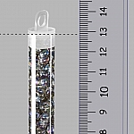 Miyuki Magatama Seed Beads 4mm Transparent Grey AB 24g
