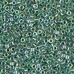 Miyuki Delica Seed Beads Size 11/0 Lined Lime AB 7.2g