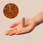 Miyuki Delica 11/0 Seed Beads Transparent Marigold 7.2g