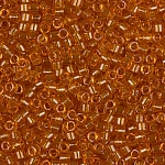 Miyuki Delica 11/0 Seed Beads Transparent Marigold 7.2g