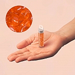 Long Magatama Miyuki Seed Beads Transparent Orange 8.5g
