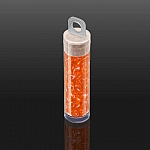 Long Magatama Miyuki Seed Beads Transparent Orange 8.5g