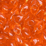 Long Magatama Miyuki Seed Beads Transparent Orange 8.5g