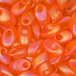Long Magatama Miyuki Seed Bead Matt Trans. Orange AB 8.5g