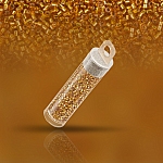 Miyuki Delica Seed Beads 11/0 Silver Lined Marigold 7.2g