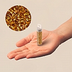 Miyuki Delica Seed Beads 11/0 Silver Lined Marigold 7.2g