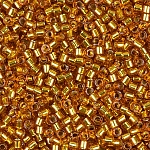 Miyuki Delica Seed Beads 11/0 Silver Lined Marigold 7.2g