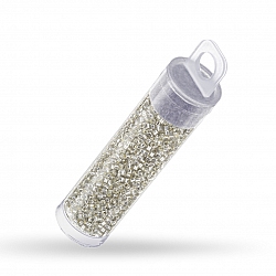 Miyuki 11 Delica Seed Beads Silver Lined Gray Mist 7.2g