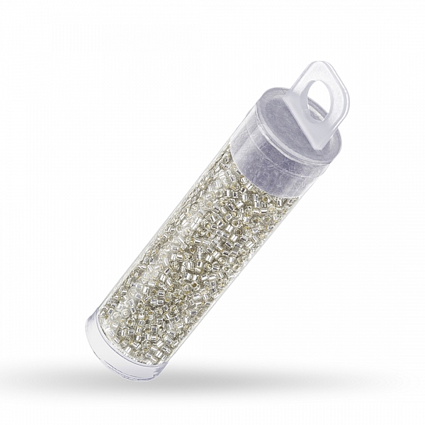 Miyuki 11 Delica Seed Beads Silver Lined Gray Mist 7.2g