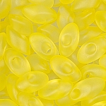 Miyuki Long Magatama Matt Trans. Pale Yellow Beads 8.5g