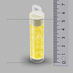 Miyuki Long Magatama Matt Trans. Pale Yellow Beads 8.5g