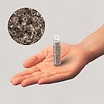 Miyuki Size 11 Delica Seed Bead Trans. Light Taupe 7.2g