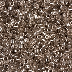 Miyuki Size 11 Delica Seed Bead Trans. Light Taupe 7.2g