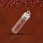 Miyuki Delica Seed Beads Silver Lined Copper Dyed 7.2g