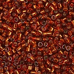 Miyuki Delica Seed Beads Silver Lined Copper Dyed 7.2g