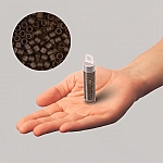 Miyuki Delica 11 Seed Beads Matte Trans. Root Beer 7.2g