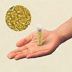 Miyuki Delica Seed Beads Sparkling Lined Topaz 7.2g