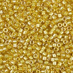 Miyuki Delica Seed Beads Sparkling Lined Topaz 7.2g