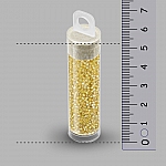 Miyuki Delica Seed Beads Sparkling Lined Topaz 7.2g