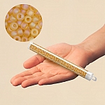 Miyuki 3mm Round Seed Bead Matte Trans. Light Topaz AB