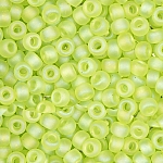 Miyuki Size 8 Seed Beads Matte Trans. Chartreuse AB 22g
