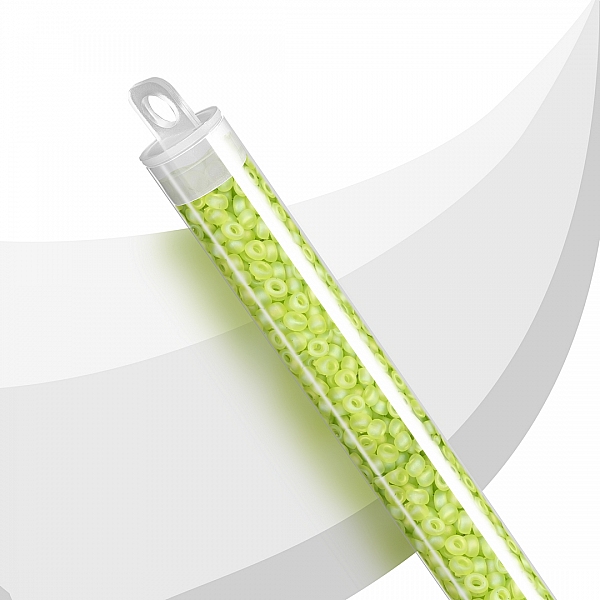 Miyuki Size 8 Seed Beads Matte Trans. Chartreuse AB 22g