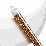 Miyuki 8 Round Seed Beads Silver Lined Matte Topaz 22g