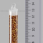 Miyuki 8 Round Seed Beads Silver Lined Matte Topaz 22g