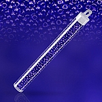 Miyuki Size 8/0 Round Seed Beads Transparent Cobalt 22g