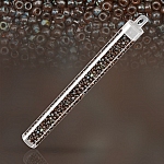 Miyuki 8/0 Seed Beads Picasso Red Brown Transparent 22g Miyuki 8/0 Seed Beads Picasso Red Brown Transparent 22g