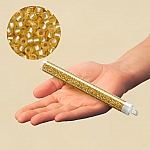 Miyuki Seed Beads 11/0 Semi-Matte Silver Lined Gold 24g