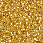 Miyuki Seed Beads 11/0 Semi-Matte Silver Lined Gold 24g