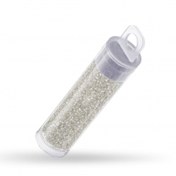 Miyuki Size 15/0 Seed Beads Silver Lined Crystal 8.2g