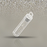 Miyuki Size 15/0 Seed Beads Silver Lined Crystal 8.2g