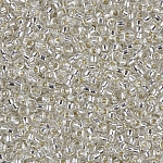 Miyuki Size 15/0 Seed Beads Silver Lined Crystal 8.2g