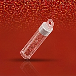Miyuki Seed Beads Size 15 Silver Lined Red Orange 8.2g