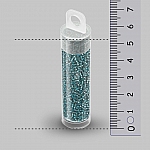 Miyuki Seed Beads Size 15/0 Silver Lined Teal 8.2g Tube