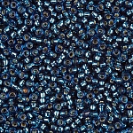 Miyuki Size 15 Seed Beads Silver Lined Blue Zircon 8.2g