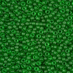Miyuki Seed Beads Size 15 Matte Transparent Green 8.2g