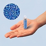 Miyuki Size 15/0 Seed Beads Matte Light Blue AB 8.2g