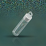 Miyuki Size 15/0 Seed Beads Matte Emerald AB 8.2g