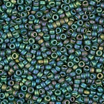 Miyuki Size 15/0 Seed Beads Matte Emerald AB 8.2g